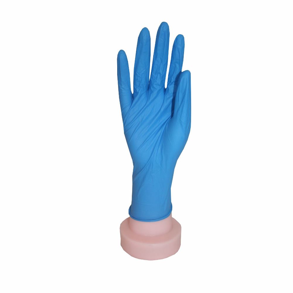 Перчатки медицинские смотровые нитриловые нестерильные неопудренные синие размер S