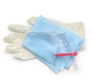 Набор гинекологический “Юнисет” (зеркало р-р L,перчатки латексные,салфетка) Медицинские изделия