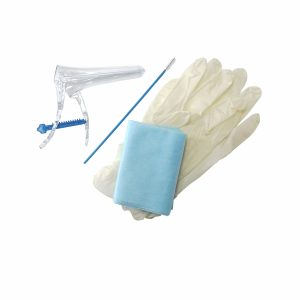 Набор гинекологический Ева-3 (зеркало р-р L, салфетка, перчатки, цитощетка) Полимерные изделия