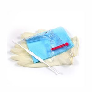 Набор гинекологический “Юнисет” (зеркало р-р L, перчатки неопудренные латексные, салфетка, ложка Фолькмана) Медицинские изделия