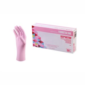 Перчатки смотровые Hartalega нитриловые  нестерильные розовые размер М
