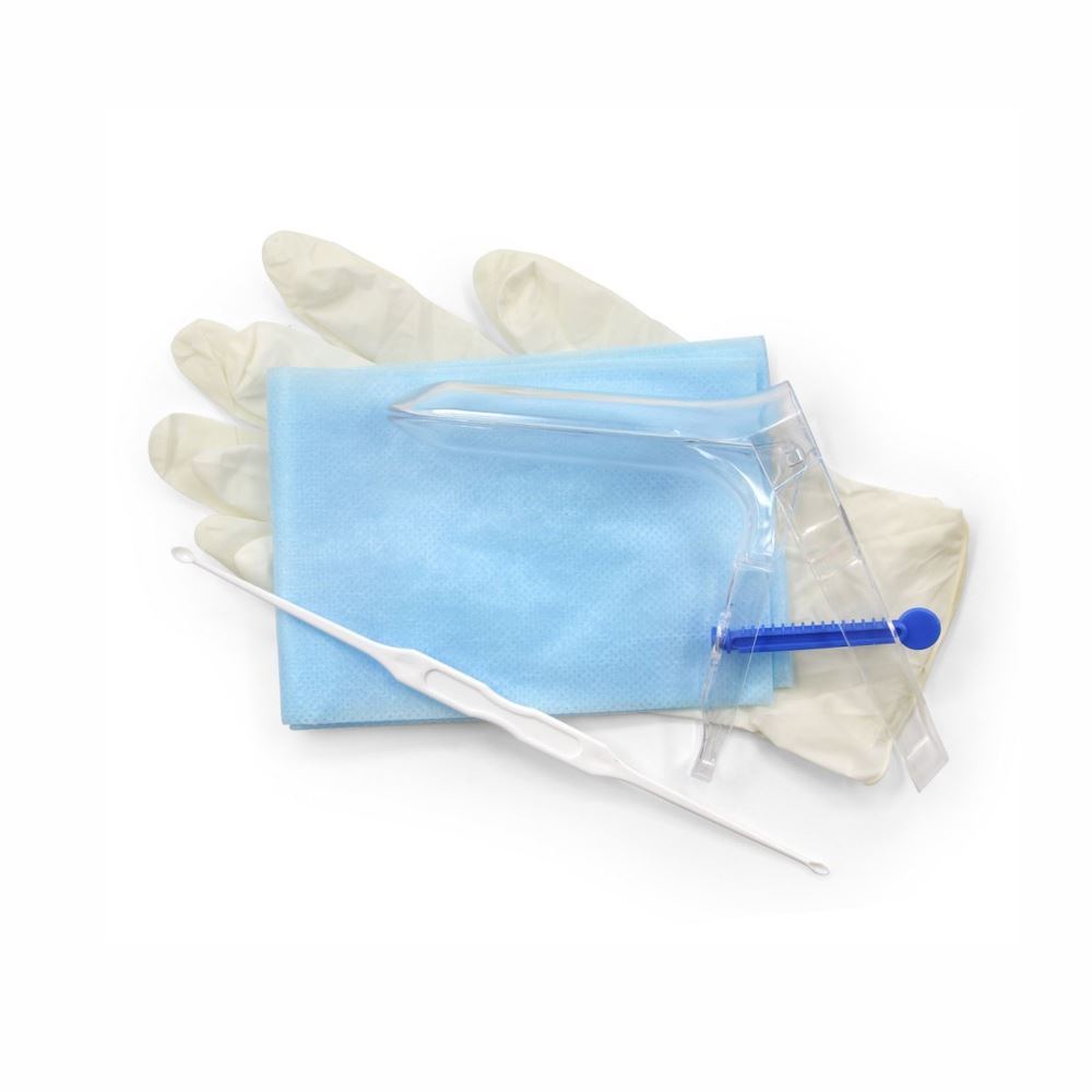 Набор гинекологический “Юнисет” (зеркало р-р М, перчатки латекс, салфетка, ложка Фолькмана) Медицинские изделия