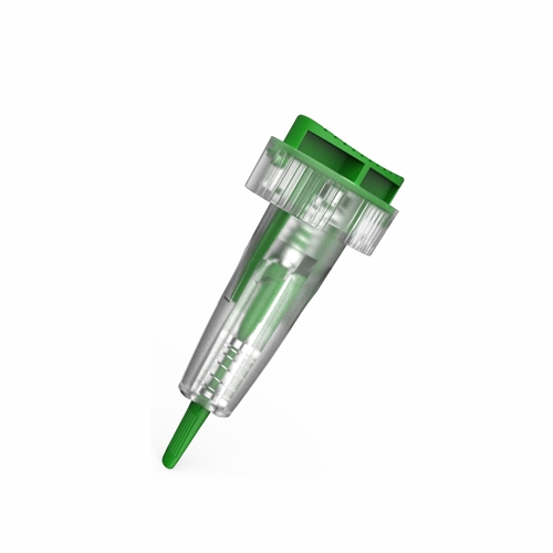 Ланцет Kometaline автоматический с кнопкой XH1 с иглой 21G, глубина прокола 1,8 мм